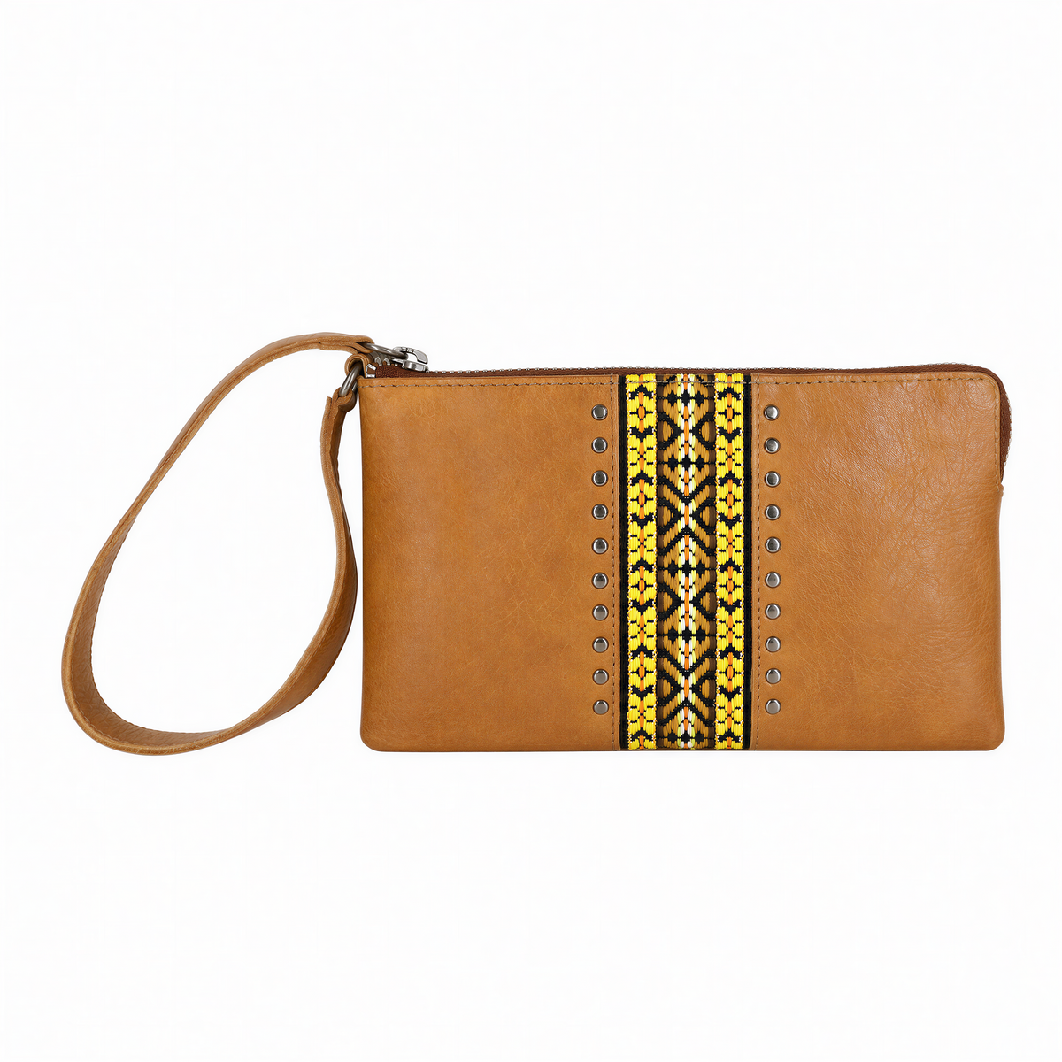 Gibson Leather Wristlet - Cognac