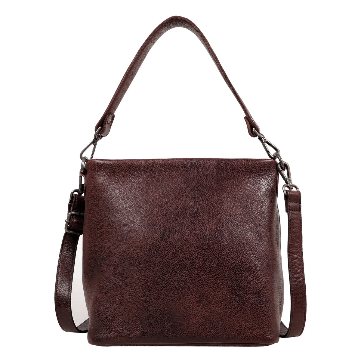 Gretchen Leather Crossbody Bag - Brown