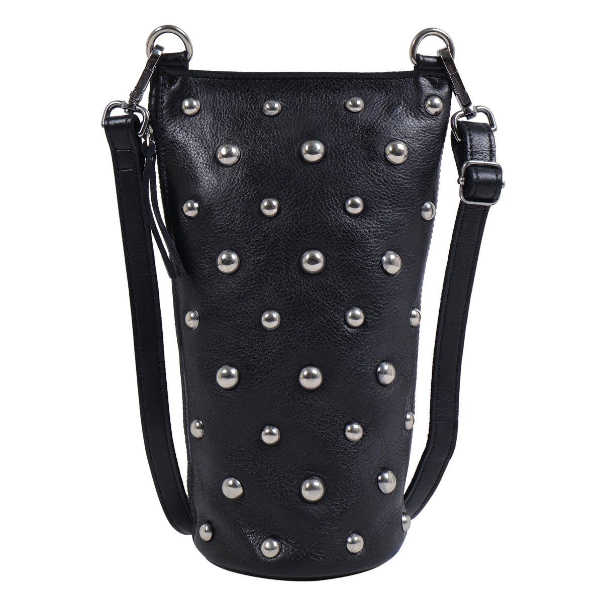 Tepper Leather Crossbody - Black