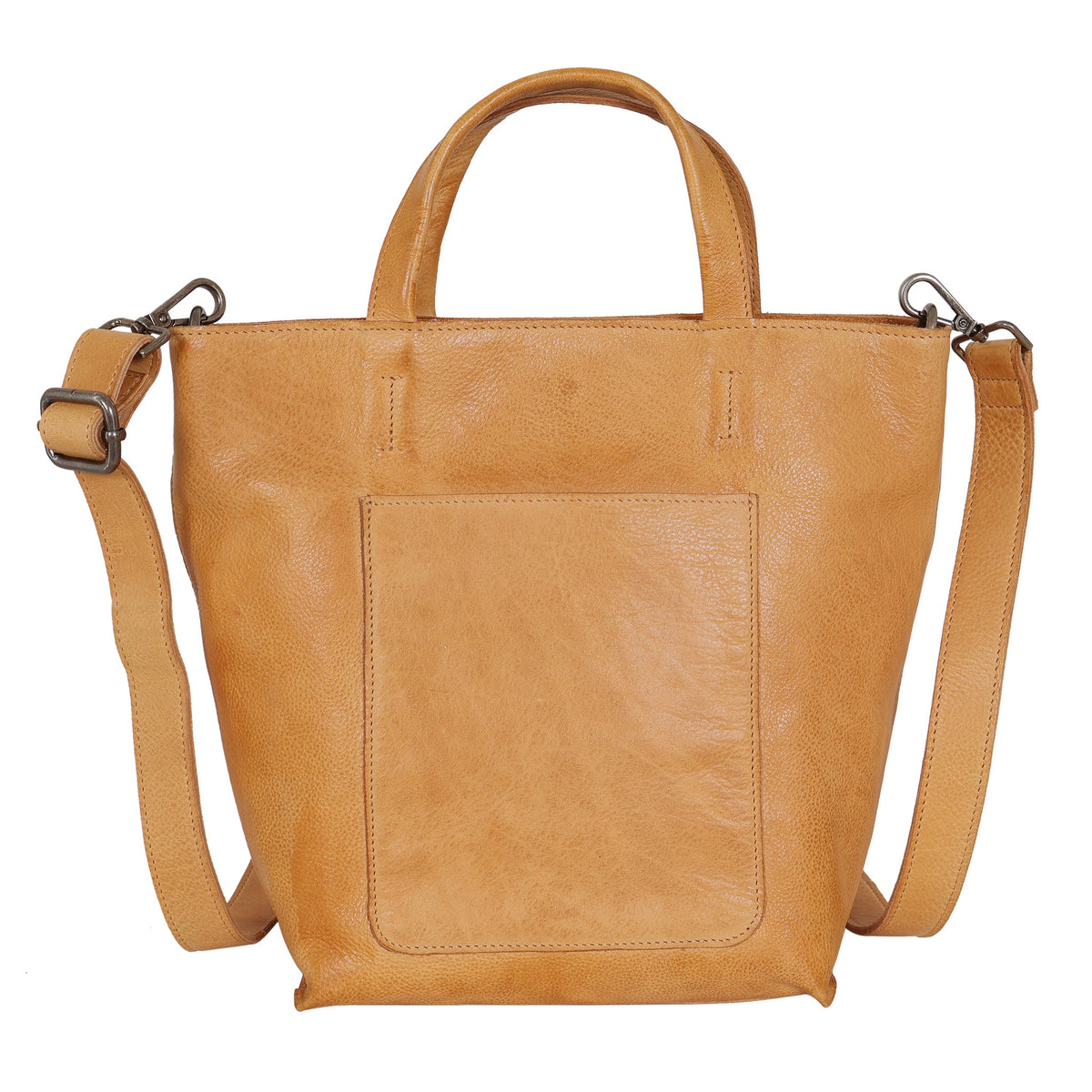 Fiona Leather Crossbody - Camel
