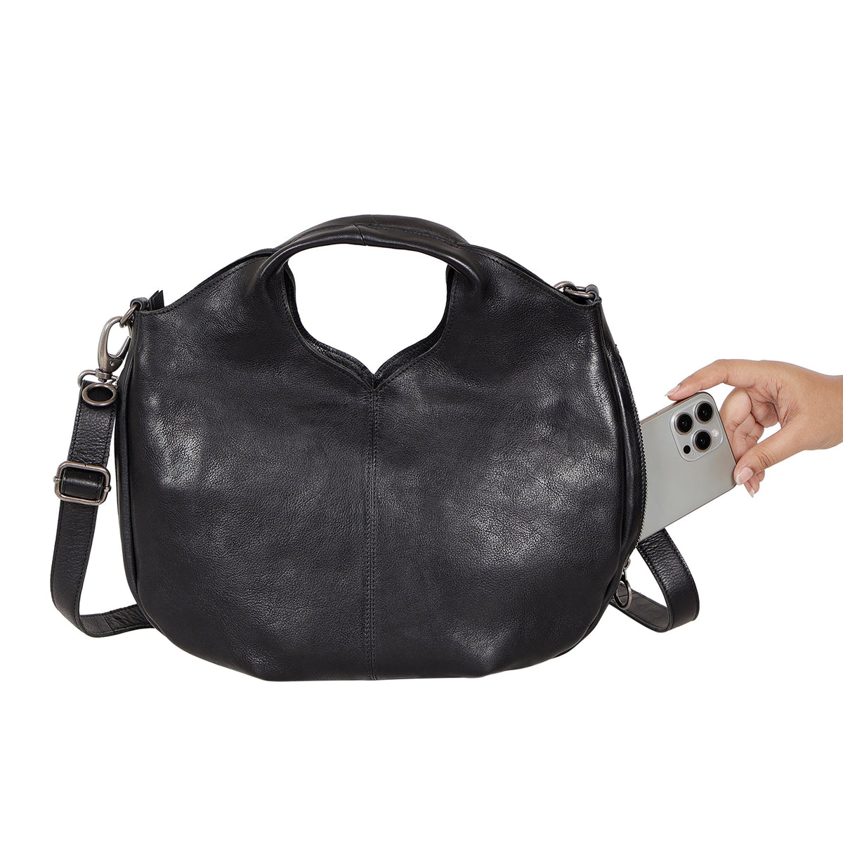 Darby Leather Crossbody Bag - Image 2
