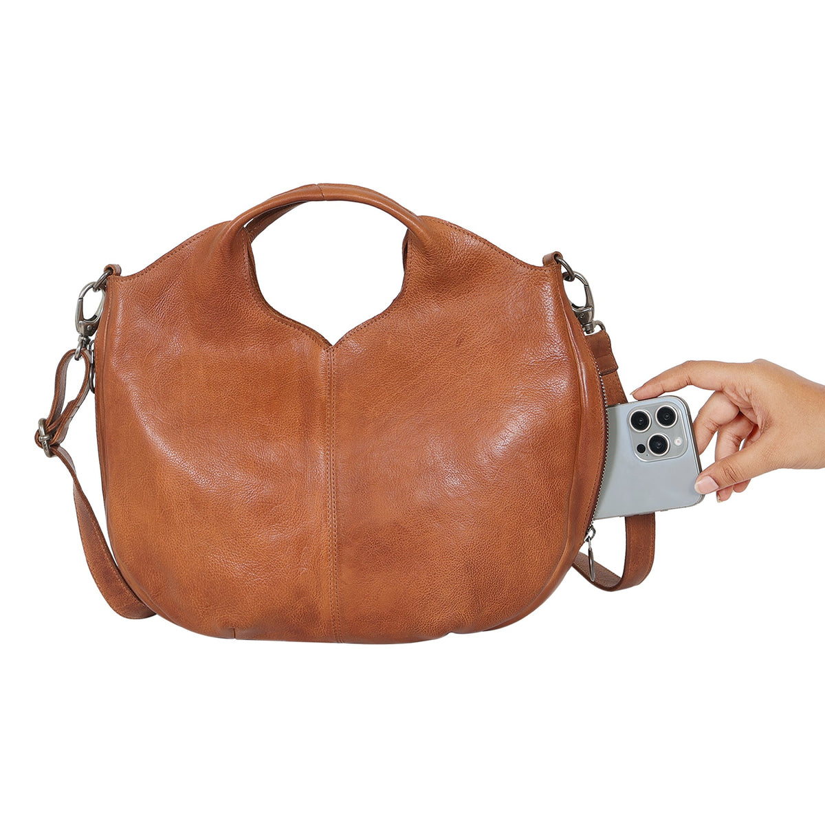 Darby Leather Crossbody Bag - Image 20