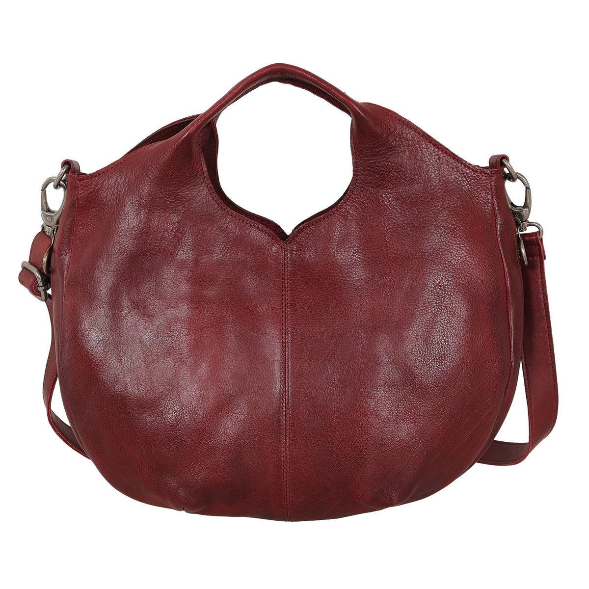 Darby Leather Crossbody Bag - Oxblood