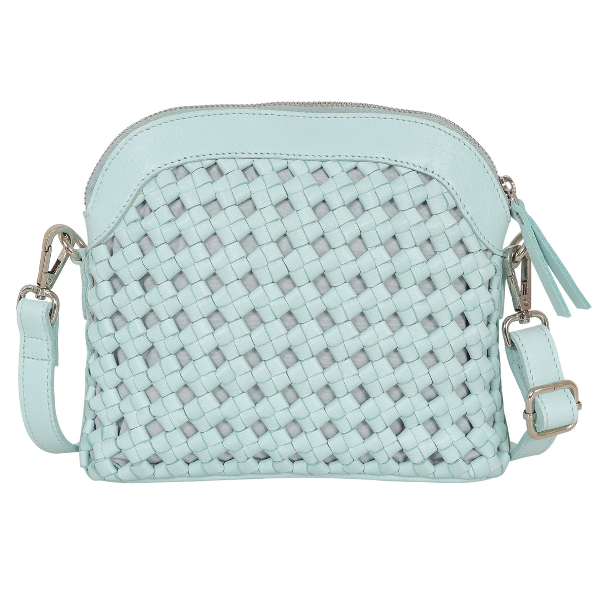 Coast Leather Crossbody Bag - Mint