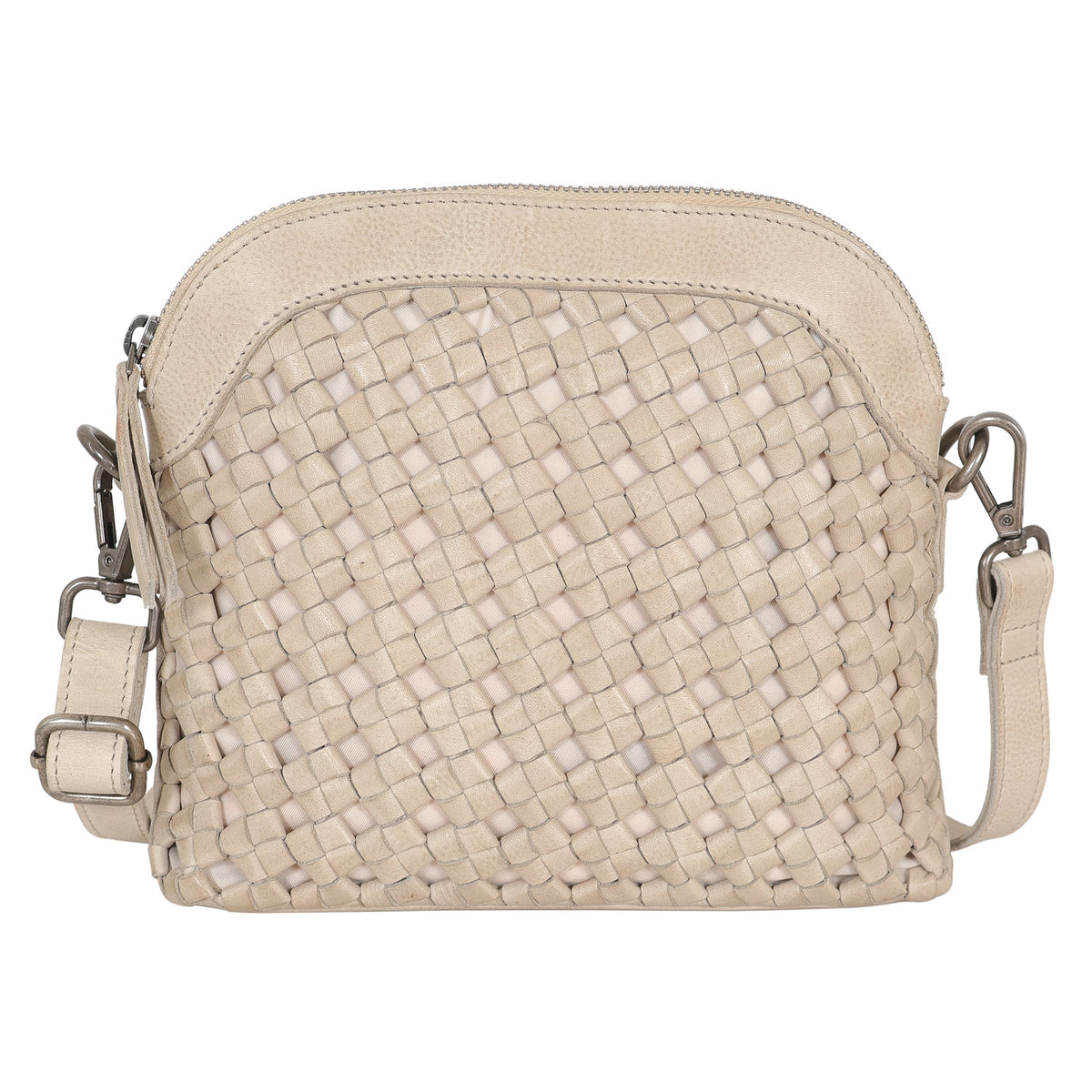 Coast Leather Crossbody Bag - Oat