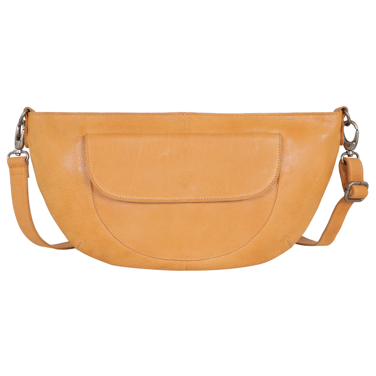 Coco Leather Sling Bag - Camel
