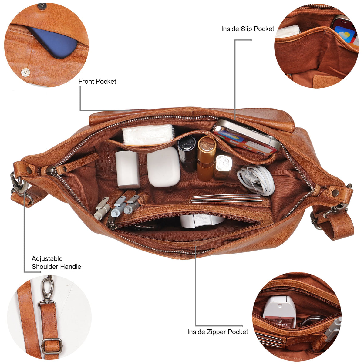 Coco Leather Sling Bag - Image 8