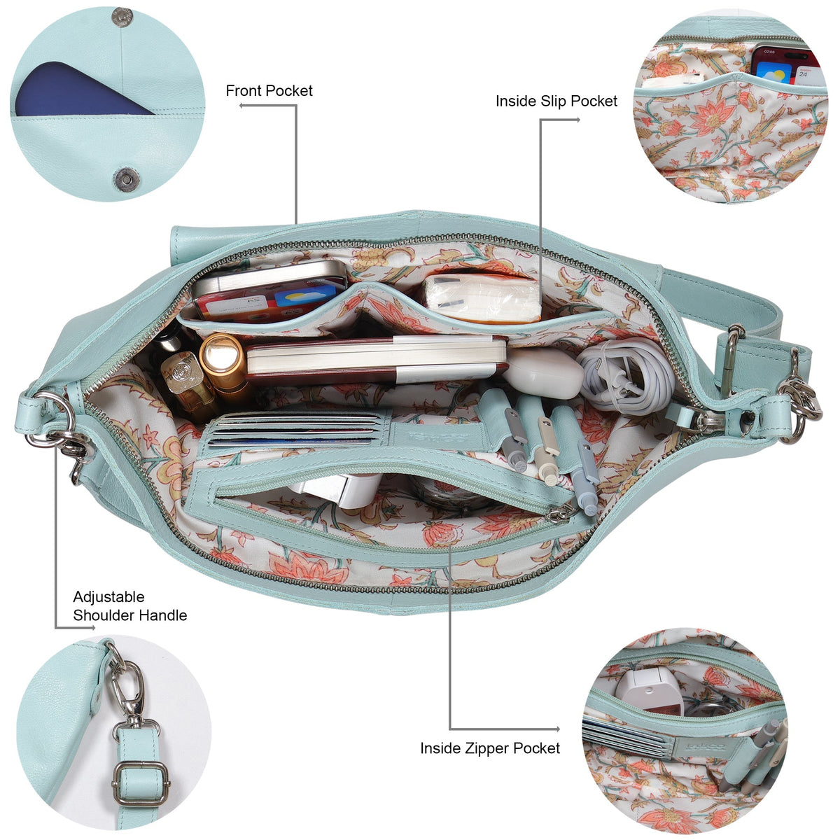 Coco Leather Sling Bag - Image 16