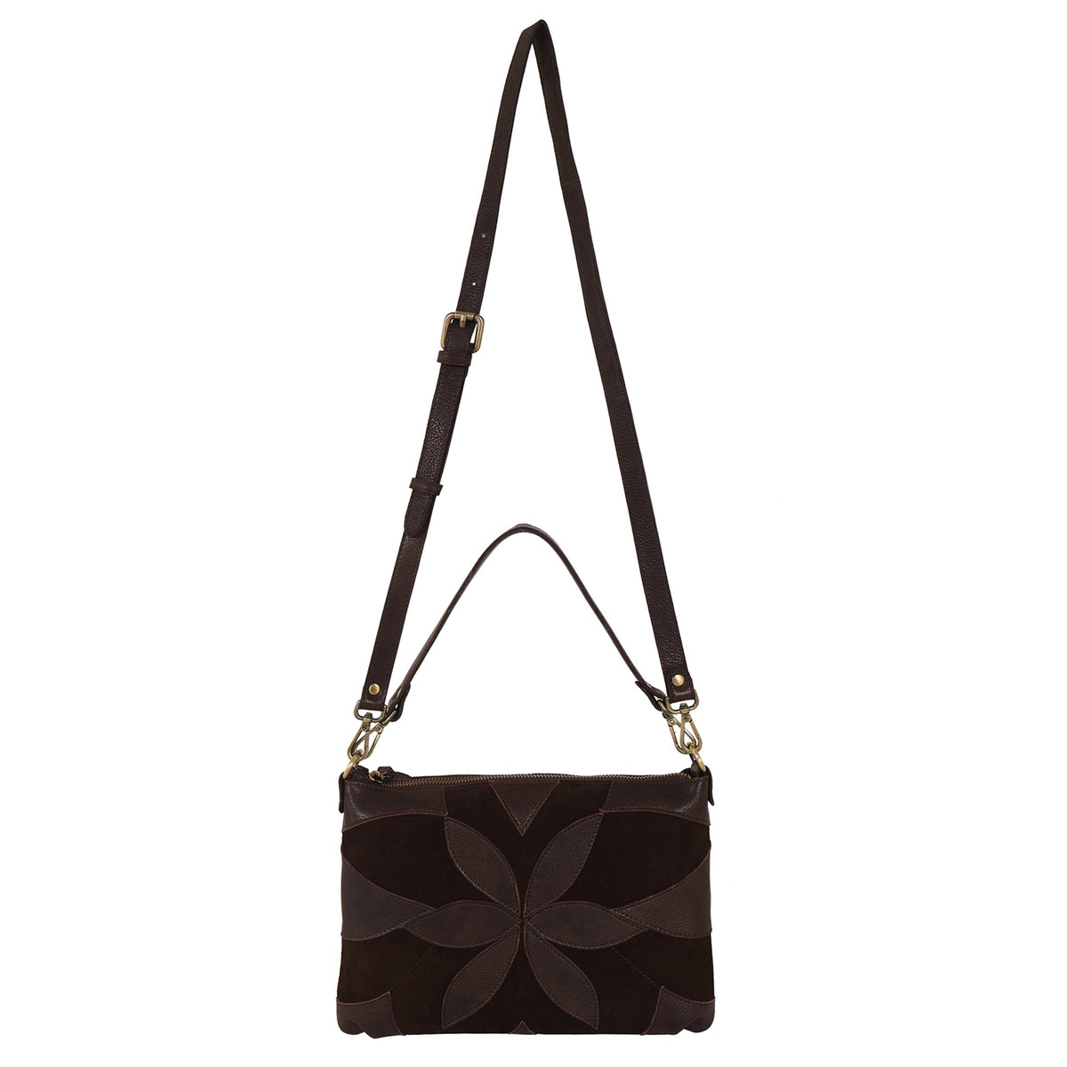 Stevie Suede Leather Crossbody Bag - Image 5