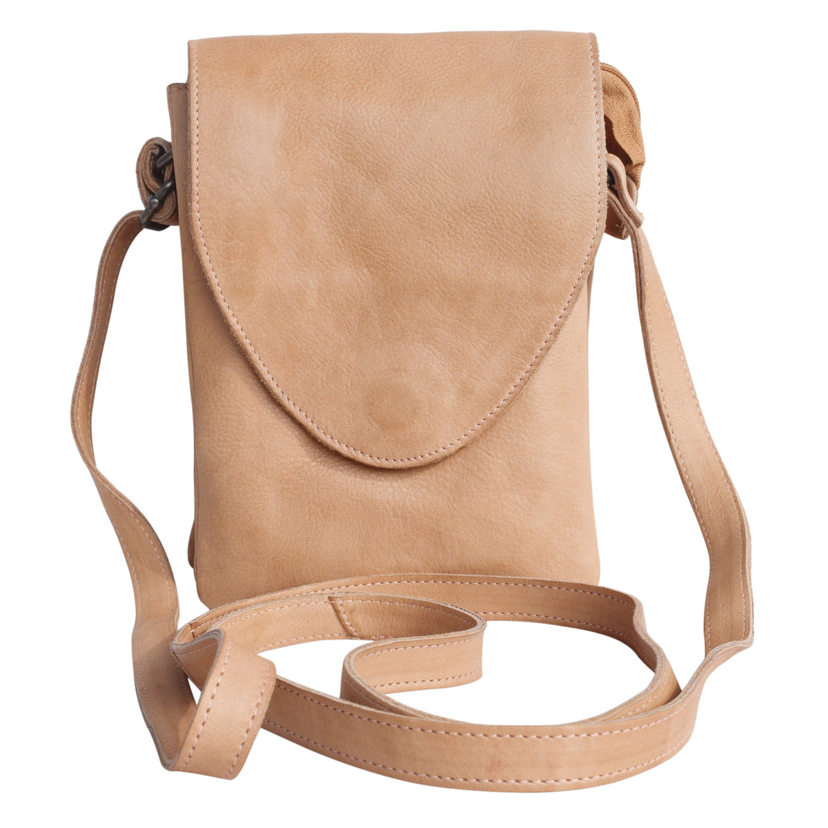 Pippa Leather Crossbody Bag - Rosa
