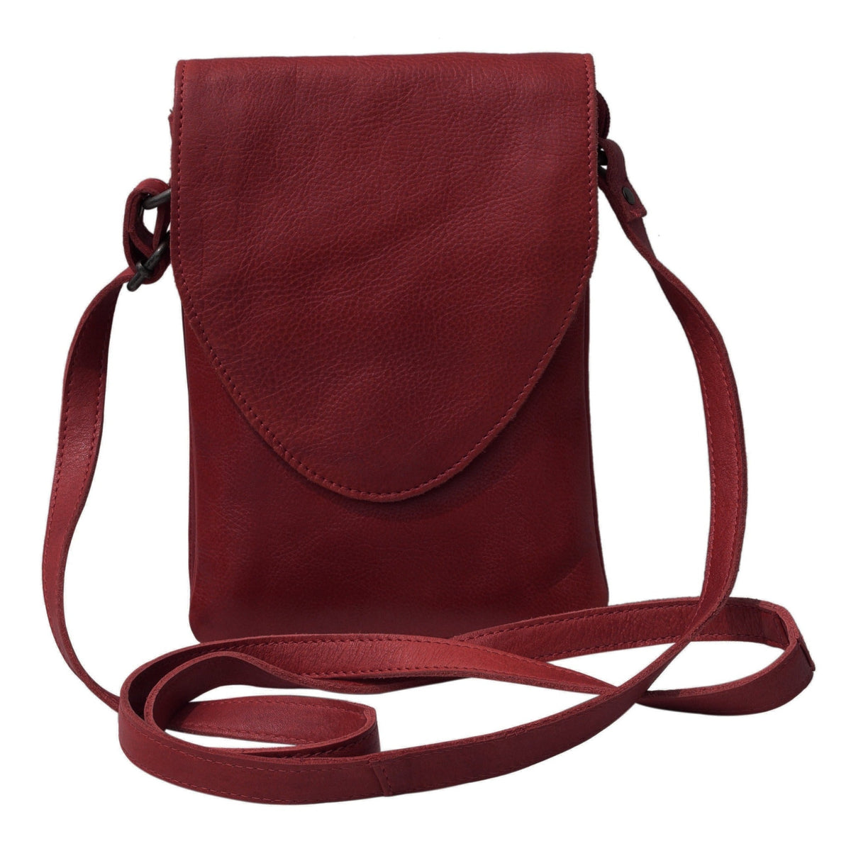 Pippa Leather Crossbody Bag - Oxblood