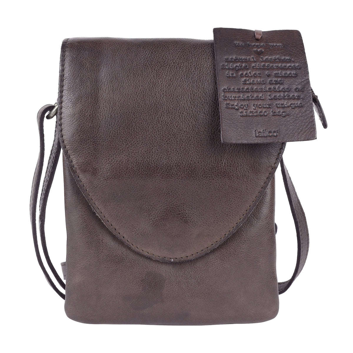 Pippa Leather Crossbody Bag - Brown