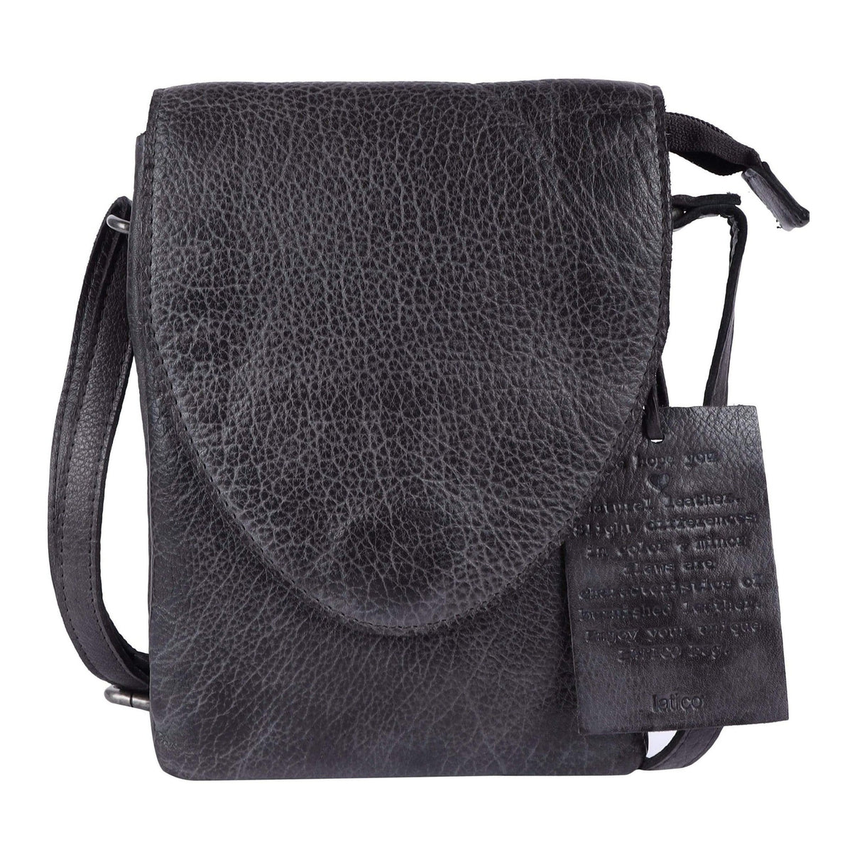Pippa Leather Crossbody Bag - Charcoal