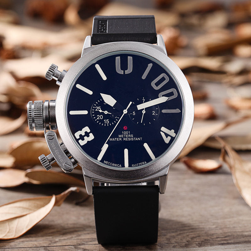 Self-Winding Stainless Steel Wristwatch - Black