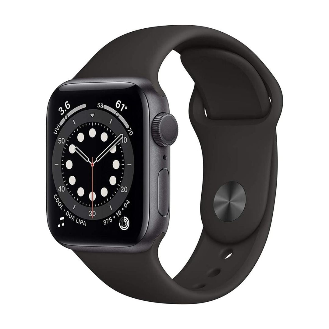 Apple Watch Series 6 (GPS + Cellular, 40mm) - Space Gray Aluminum Case with Black Sport Band - M02Q3LL/A - Image 3
