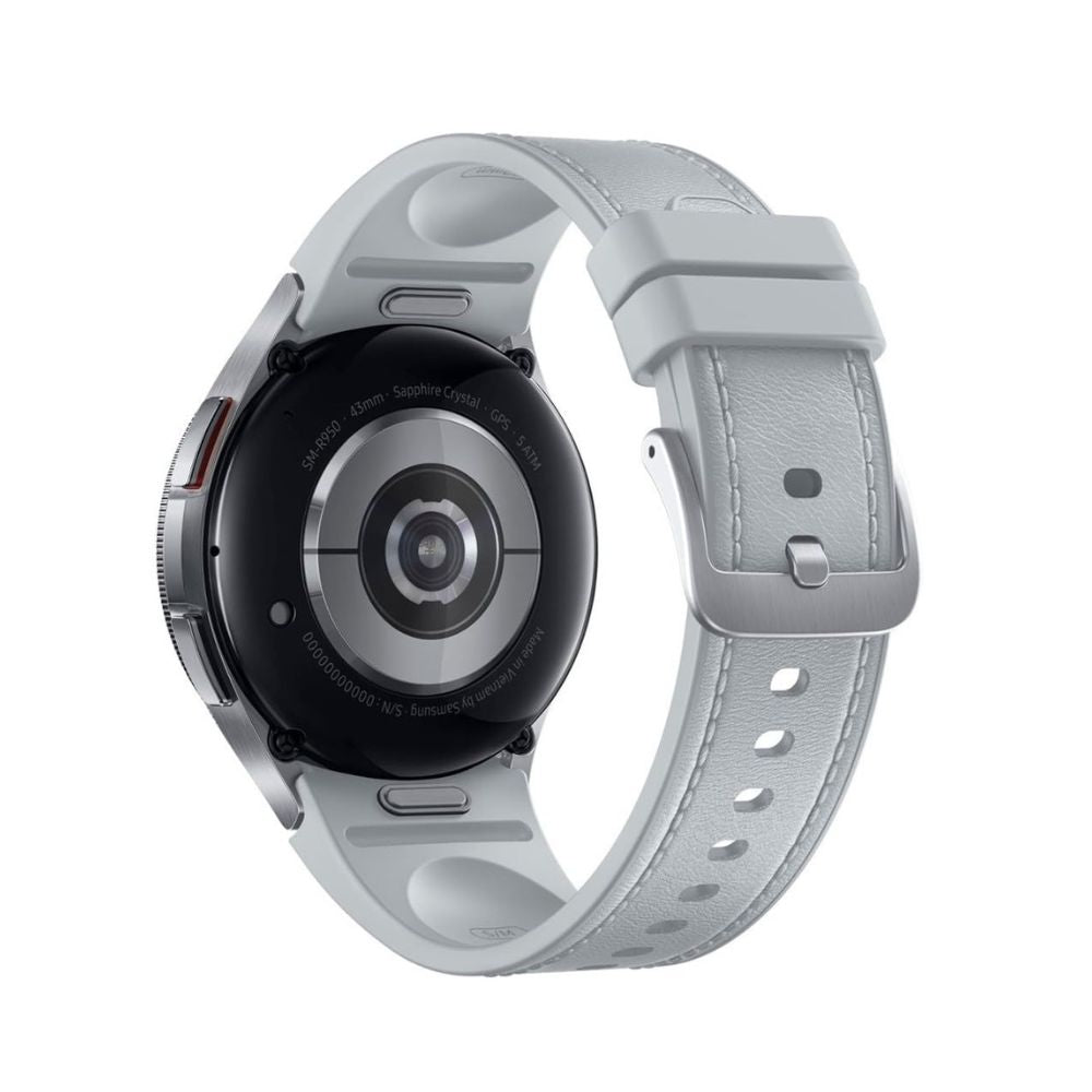 Samsung - Galaxy Watch6 Classic Stainless Steel Smartwatch 43mm Bluetooth - Silver - SM-R950NZSAXAA - Image 3