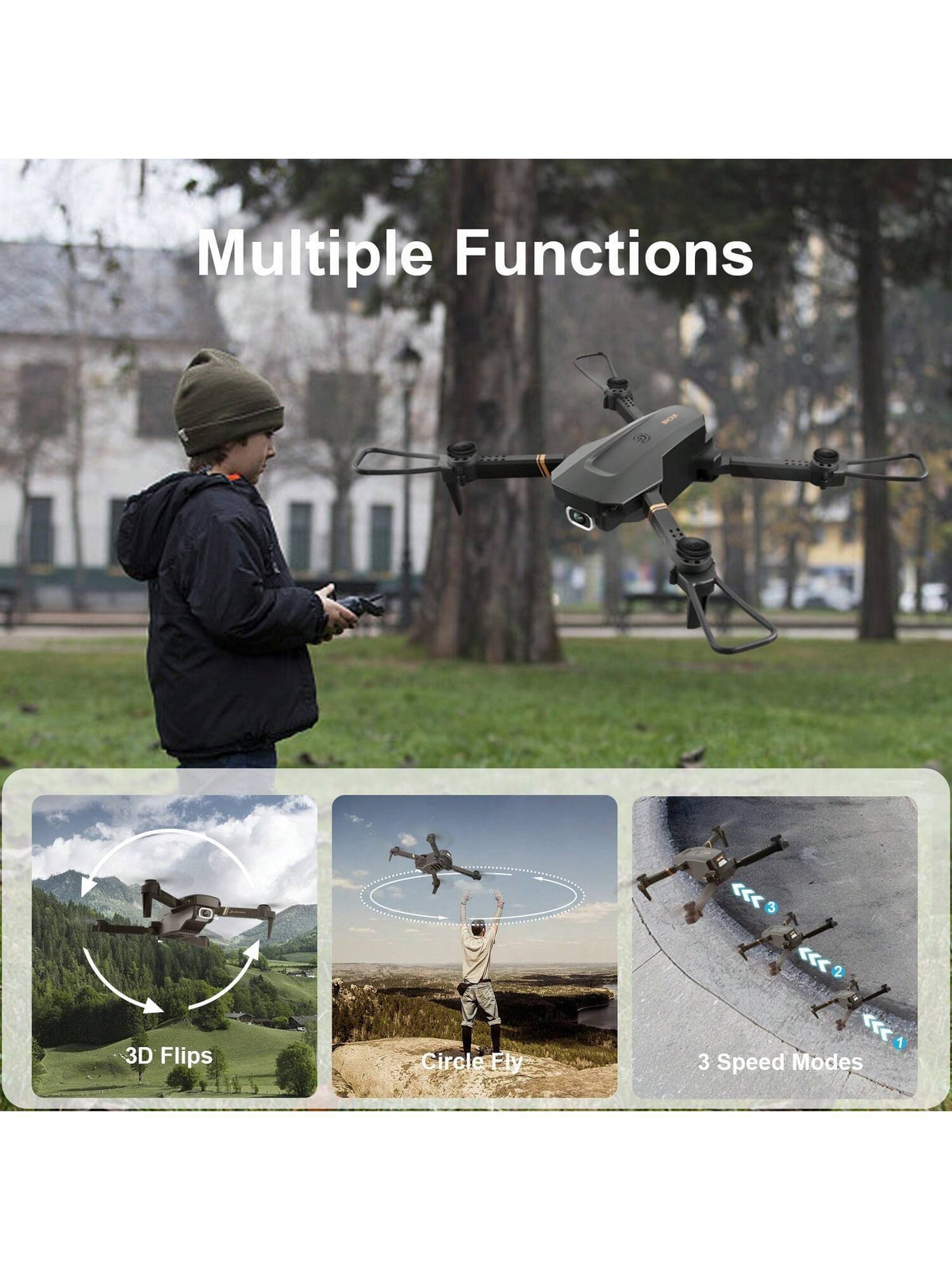 4DRC V4 Foldable Mini Drone with 4K/1080P HD Camera - Image 9
