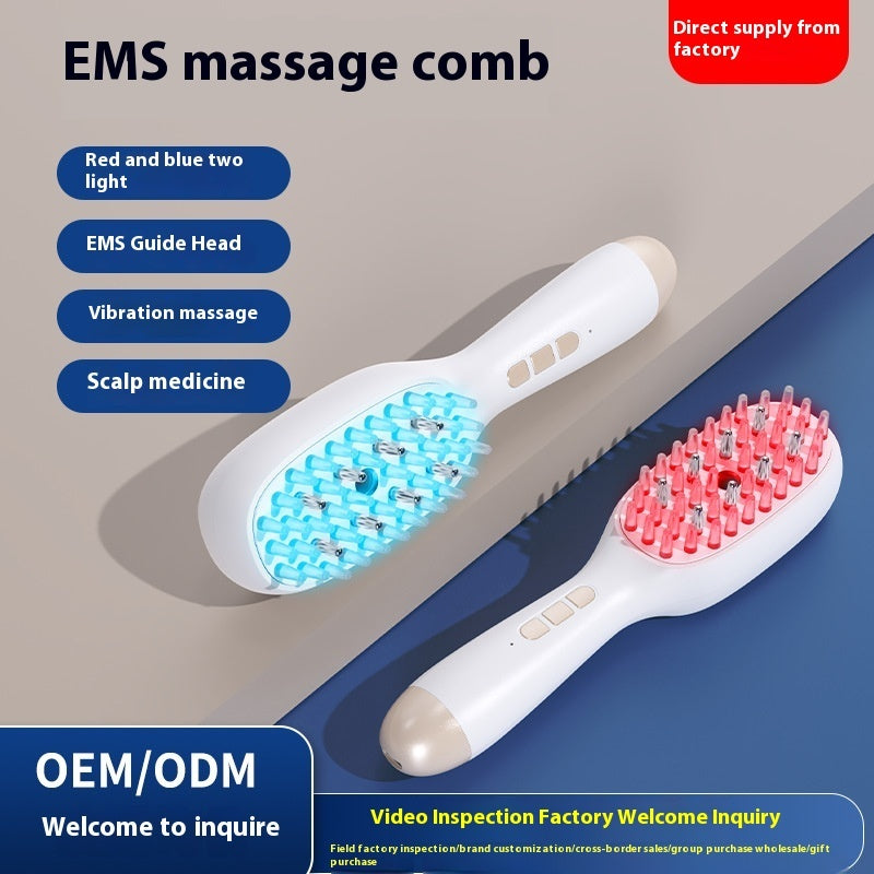 Red & Blue Light Scalp Massage Comb - Image 2