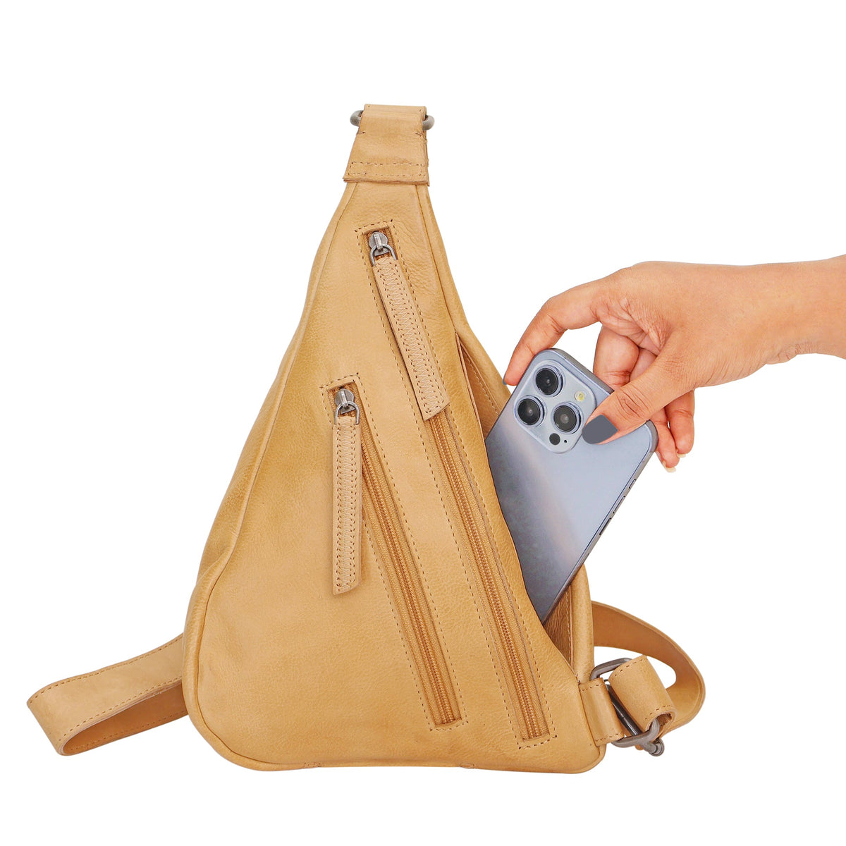 Hippie Leather Sling Bag (Sm) - Image 18