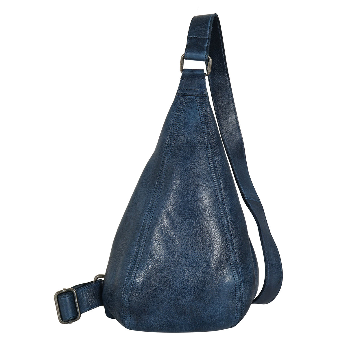 Hippie Leather Sling Bag (Sm) - Indigo