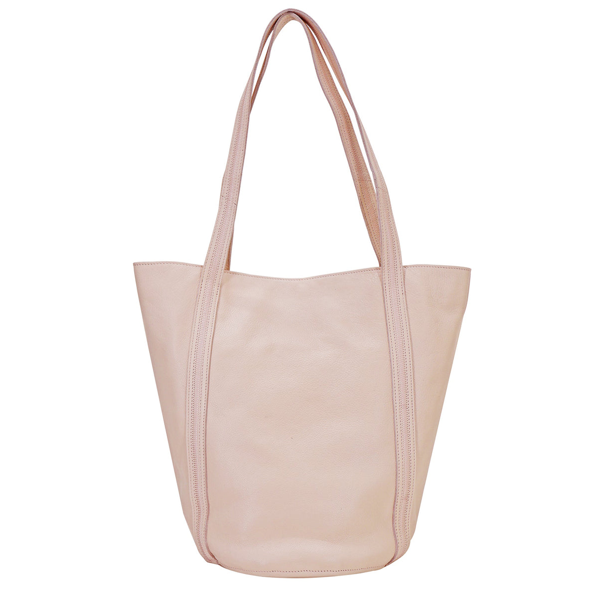 Kent Leather Tote Bag - Rosa