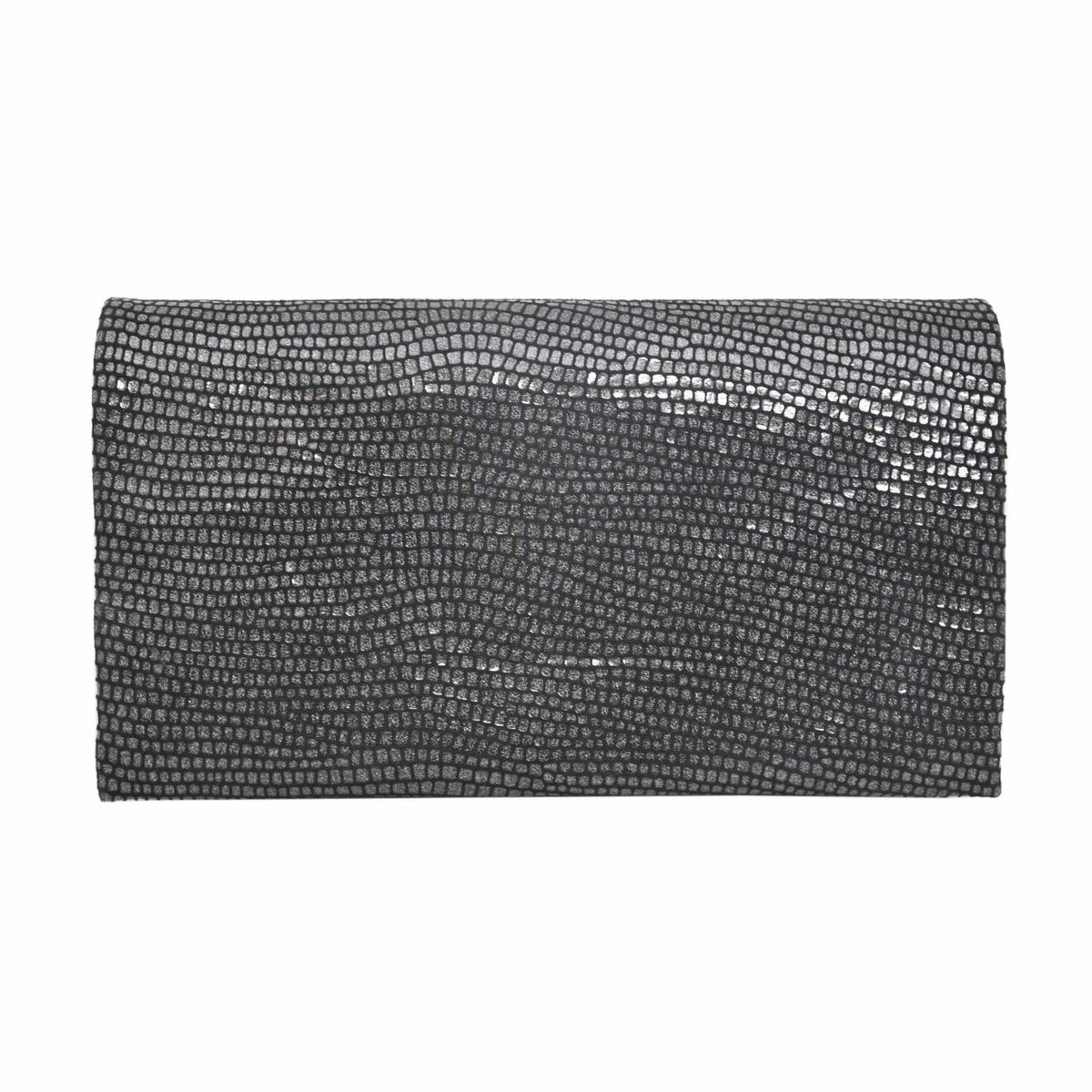 Eloise Leather Wallet - Lizard Black