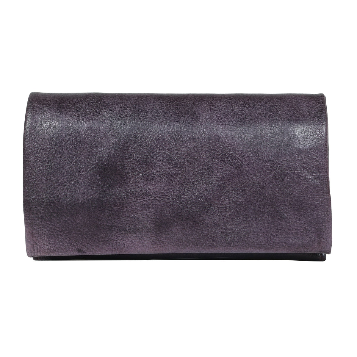 Eloise Leather Wallet - Eggplant