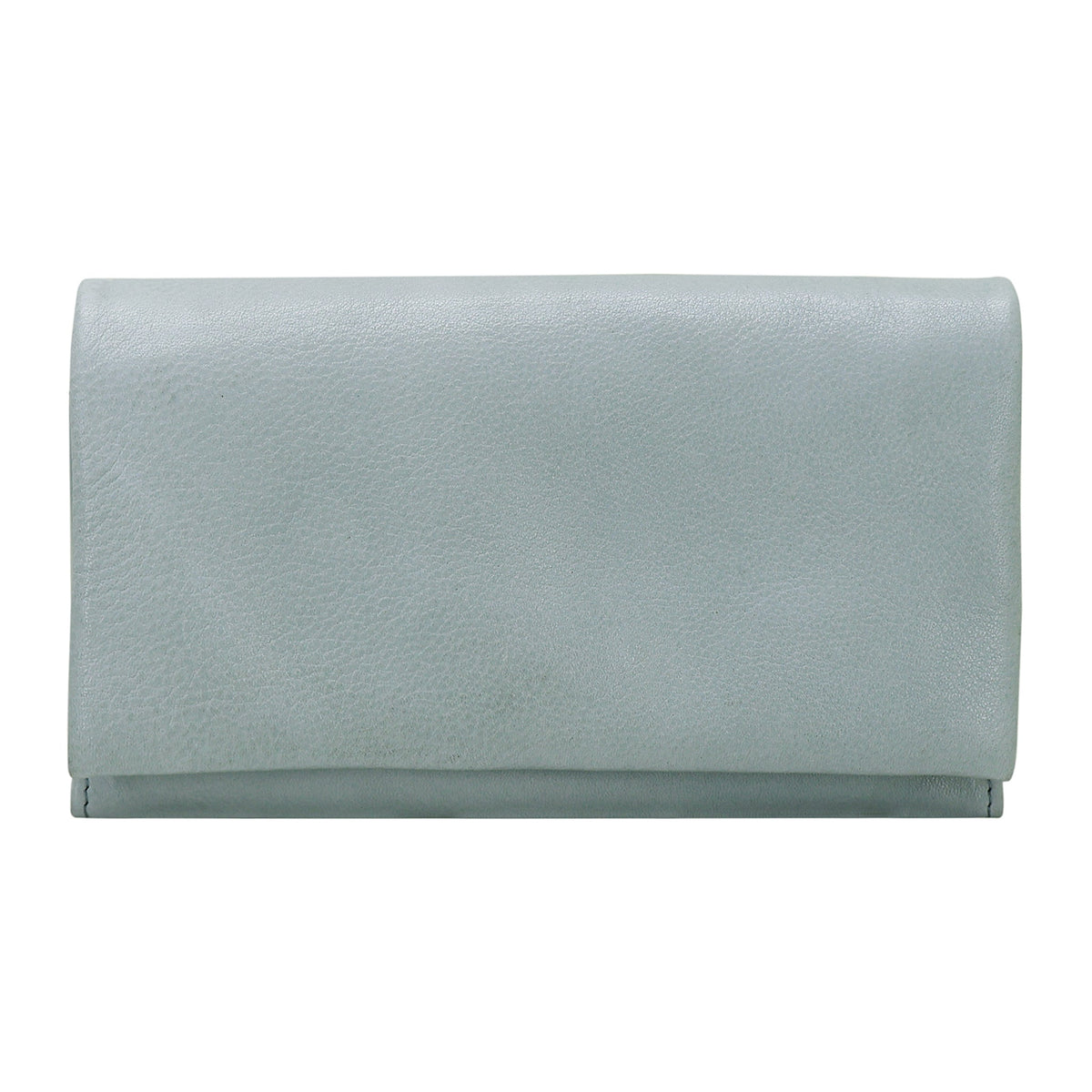 Eloise Leather Wallet - Sky Blue