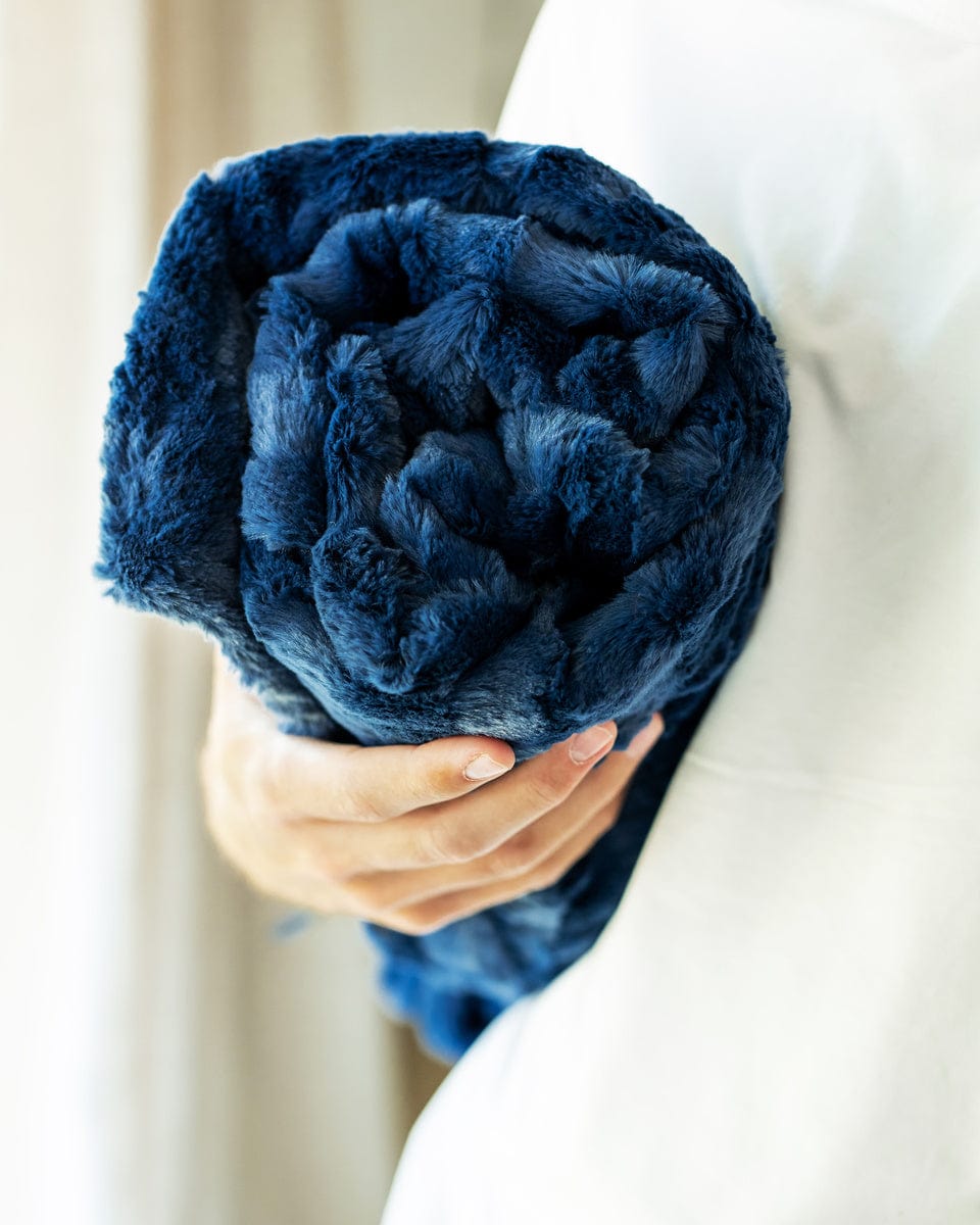Sorbet Navy Blanket - Image 2