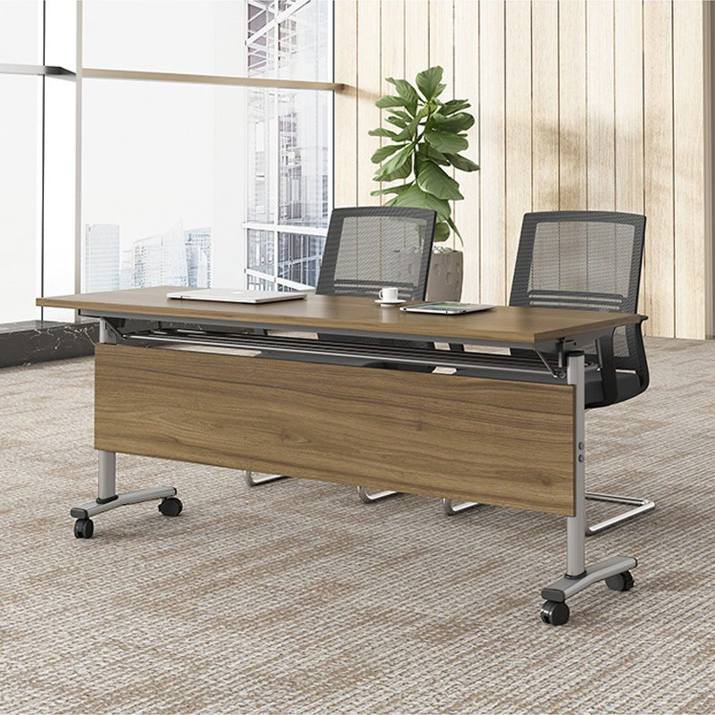 Comfortable Computer & Study Desk Chair for Home and Office - 1400x500x750 walnut / 8PCS