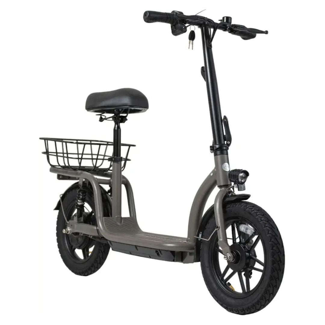 GoTrax - FLEX VOYAGER Electric Scooter w/15mi Operating Range & 15.5mph Max Speed - Gray - Good Condition - Image 4