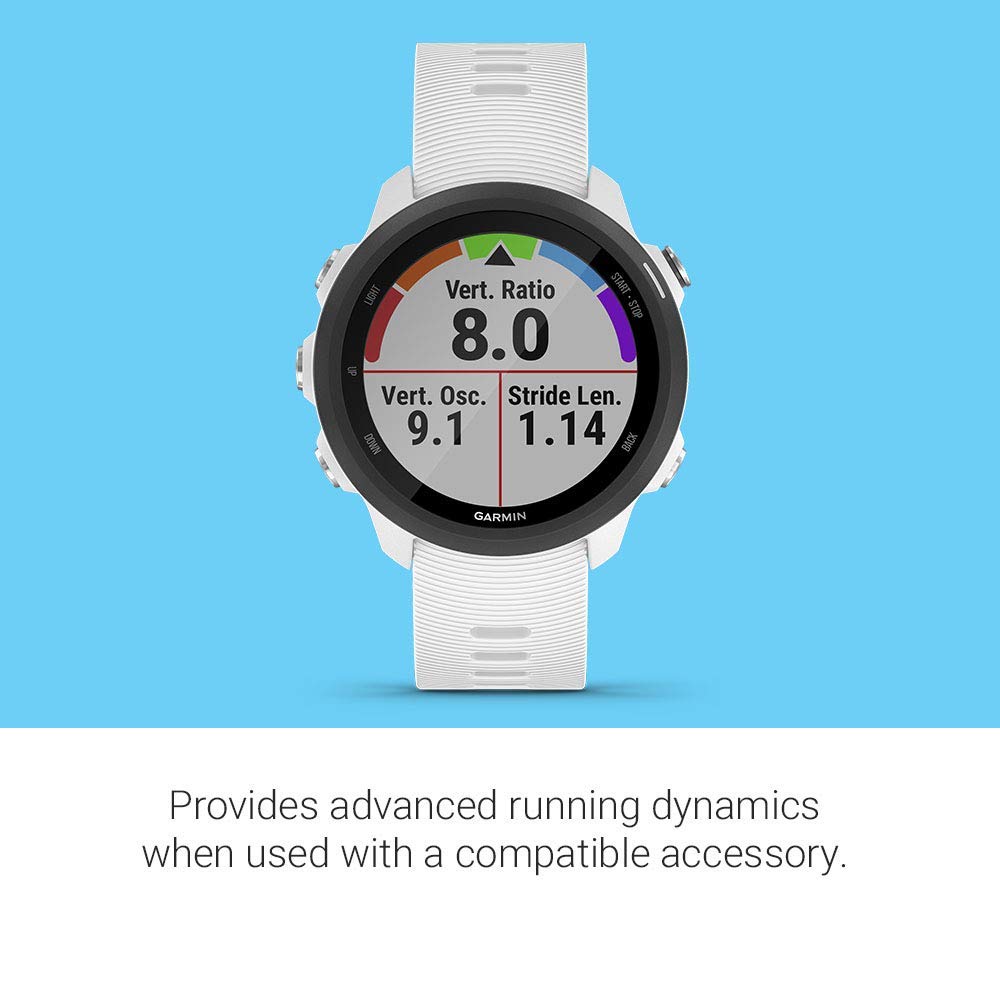 Garmin - Forerunner 245 Music GPS Smartwatch 30mm Fiber-Reinforced Polymer white - 010-02120-21 - Image 4