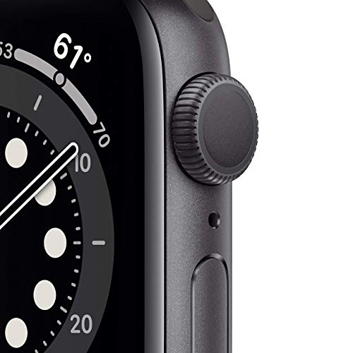 Apple Watch Series 6 (GPS) 40mm Space Gray Aluminum Case with Black Sport Band - MG133LL/A - Image 2