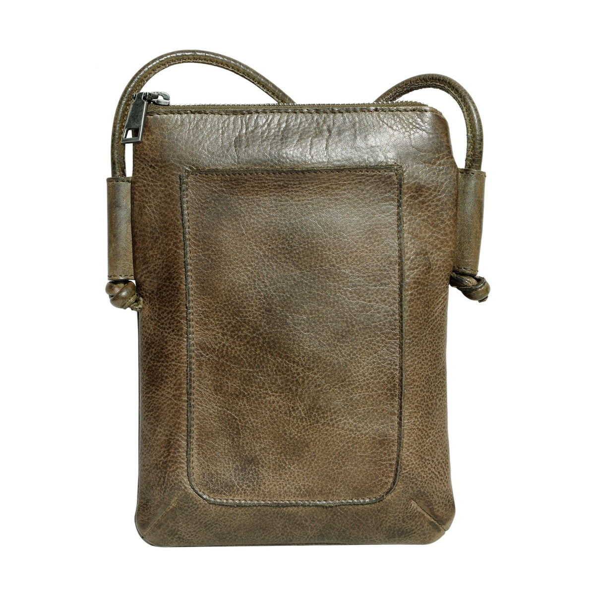Miller Leather Crossbody Bag - Moss