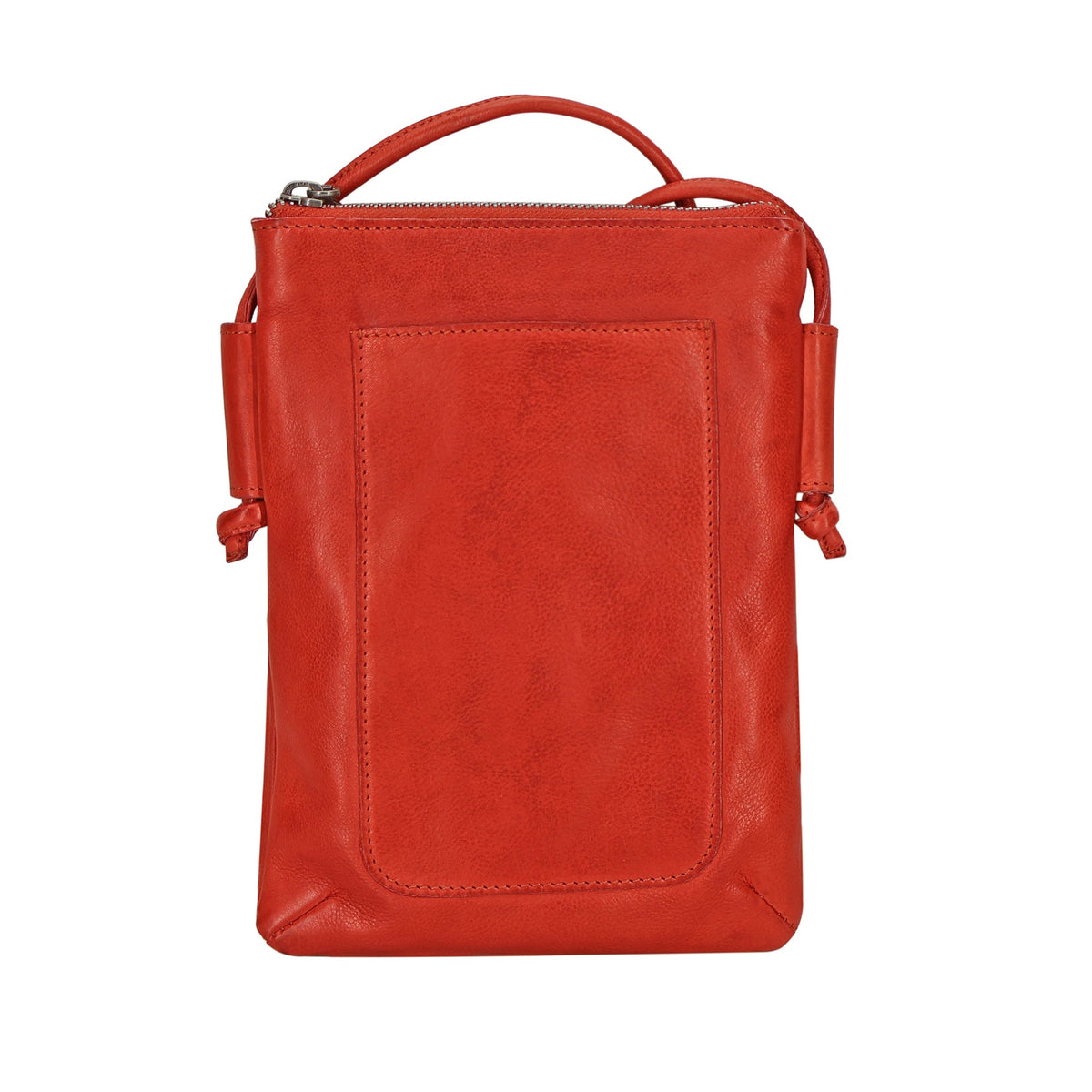 Miller Leather Crossbody Bag - Red
