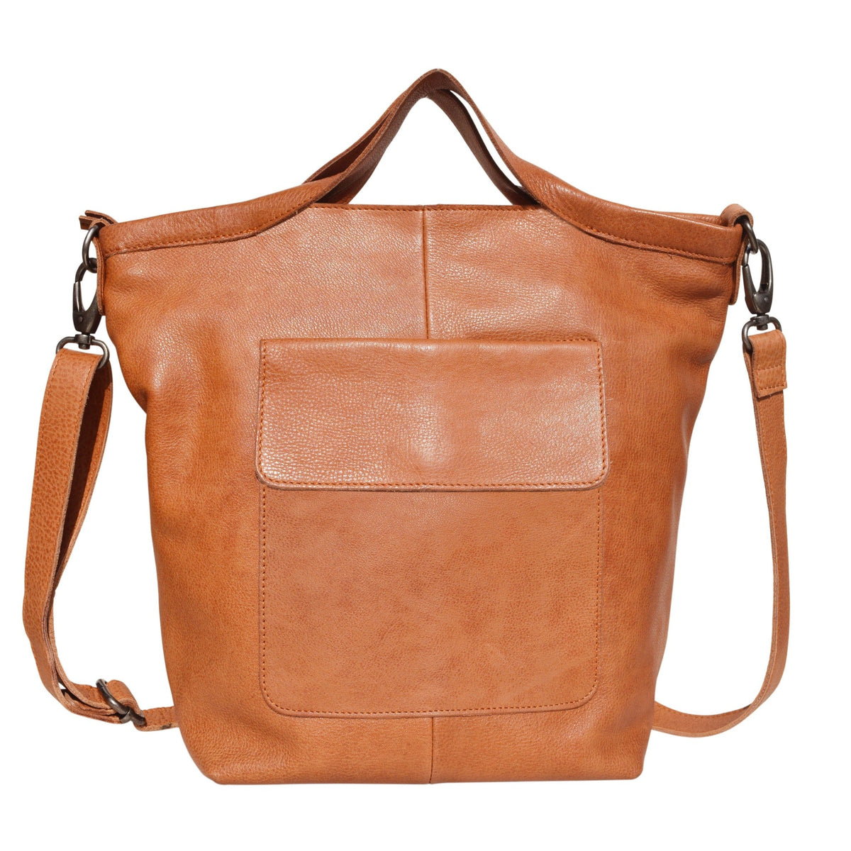Bianca Leather Crossbody Bag - Burnt Orange