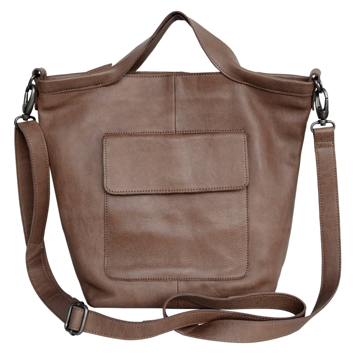 Bianca Leather Crossbody Bag - Hazel