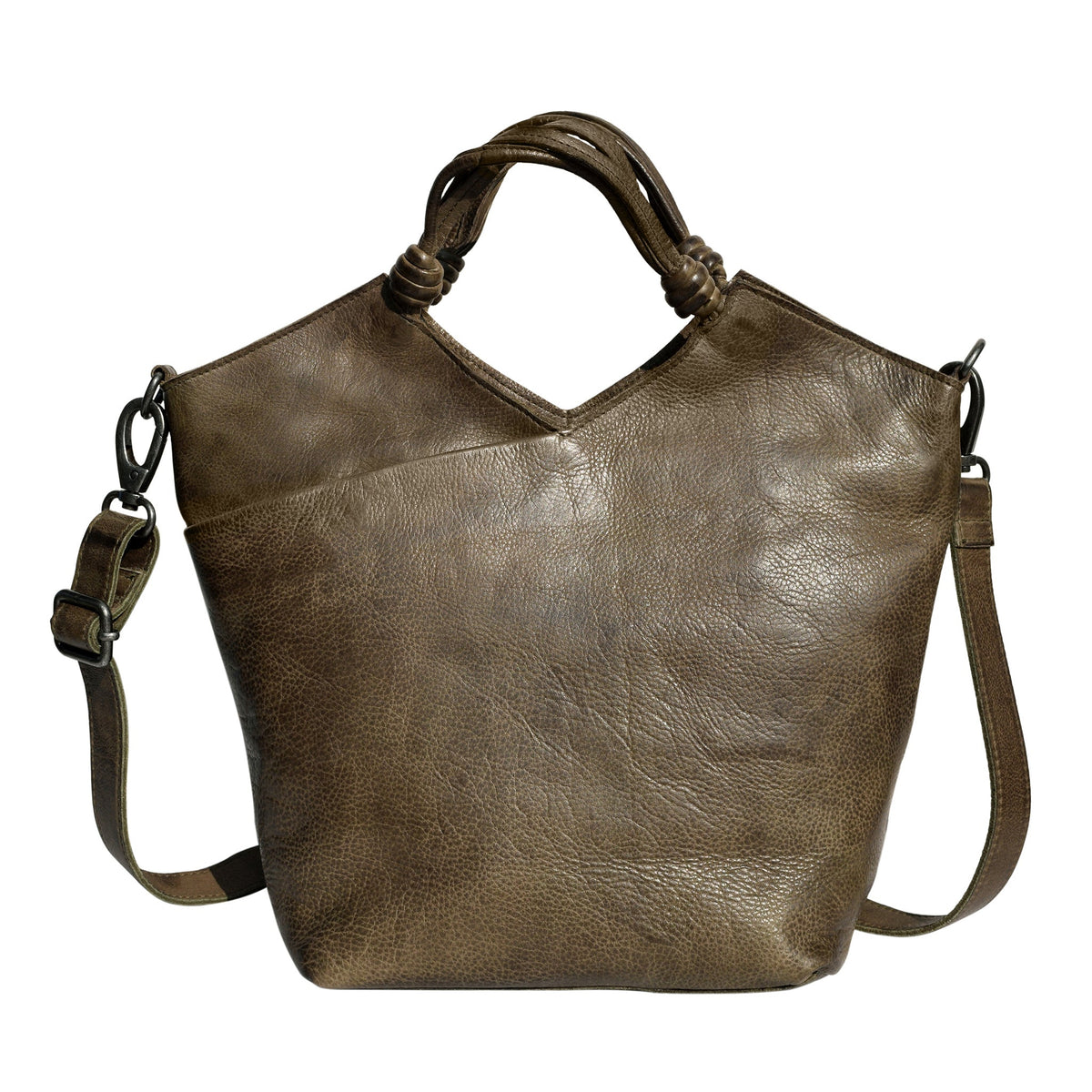 Nash Leather Crossbody Bag - Moss