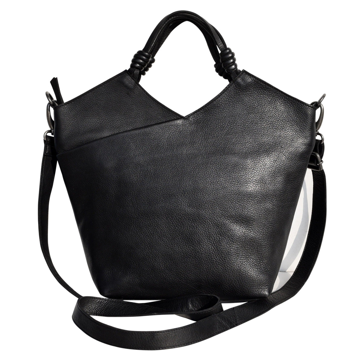 Nash Leather Crossbody Bag - Black