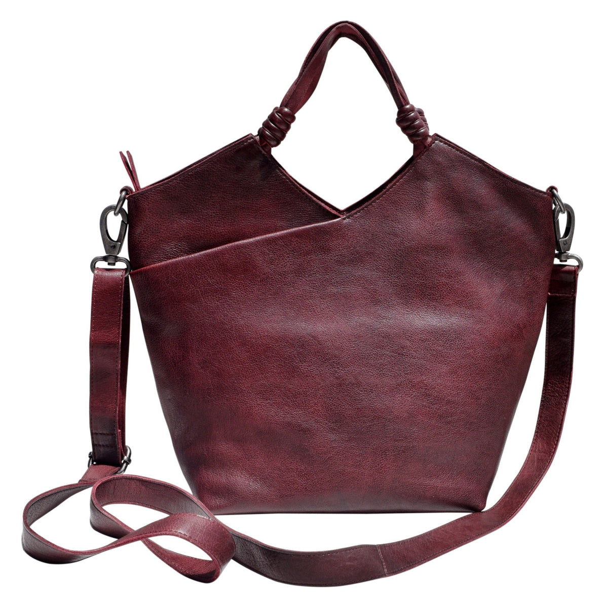 Nash Leather Crossbody Bag - Oxblood
