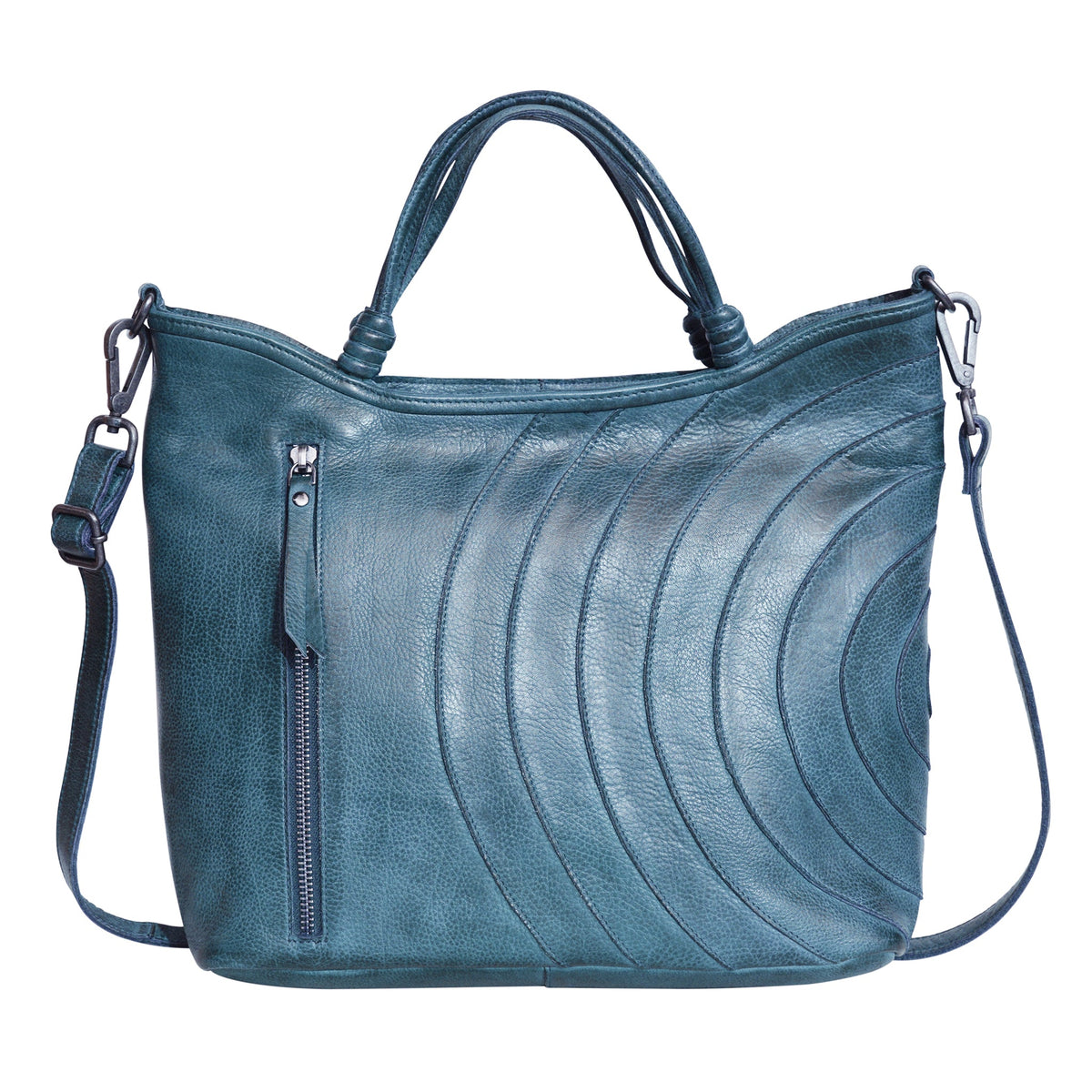 Joplin Leather Crossbody Bag - Denim