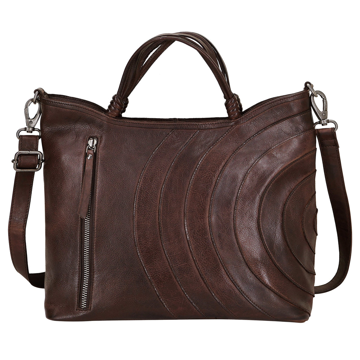Joplin Leather Crossbody Bag - Brown