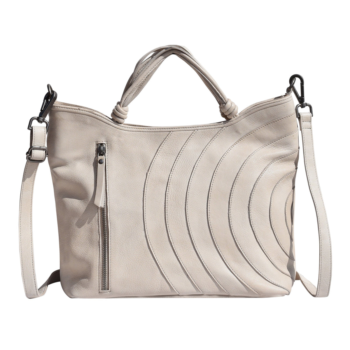 Joplin Leather Crossbody Bag - Oat