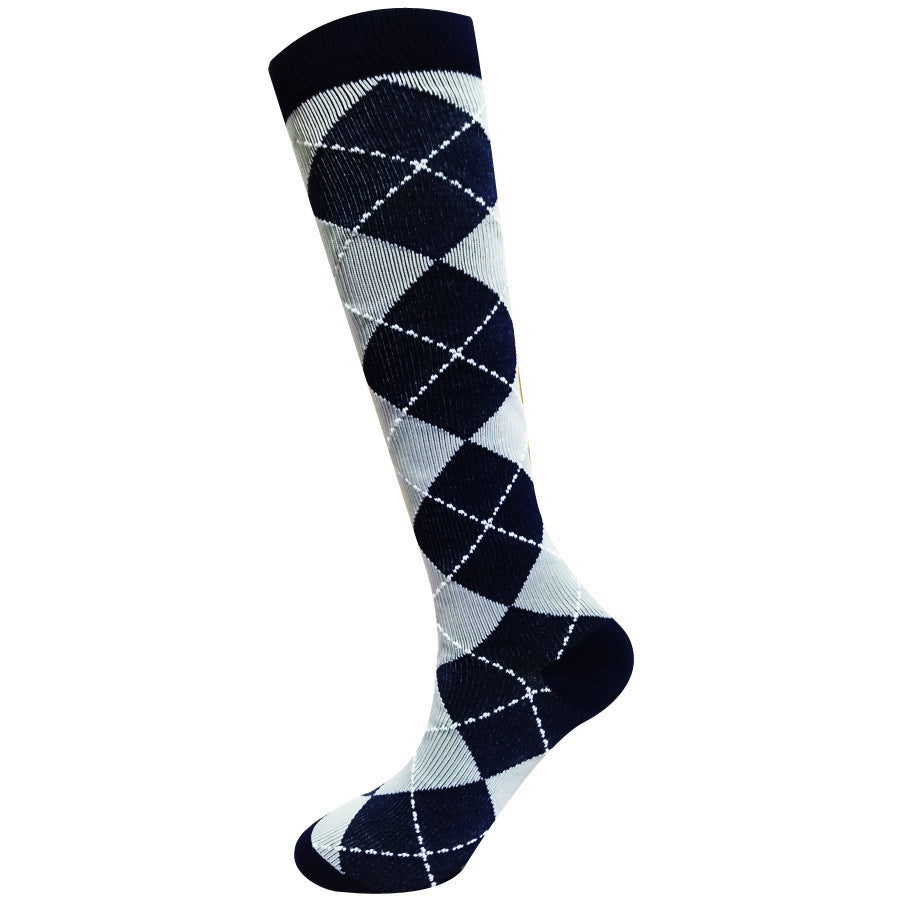 Comfortable Leg Support Compression Elastic Sports Socks - 5 Jacquard