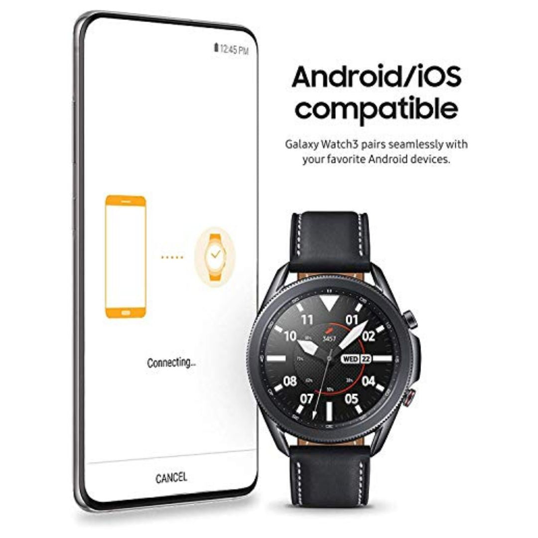 Samsung Galaxy Watch 3 (45mm, GPS, Bluetooth) Smart Watch with Advanced Health - Mystic Black - SM-R845UZKAXAR - Image 6