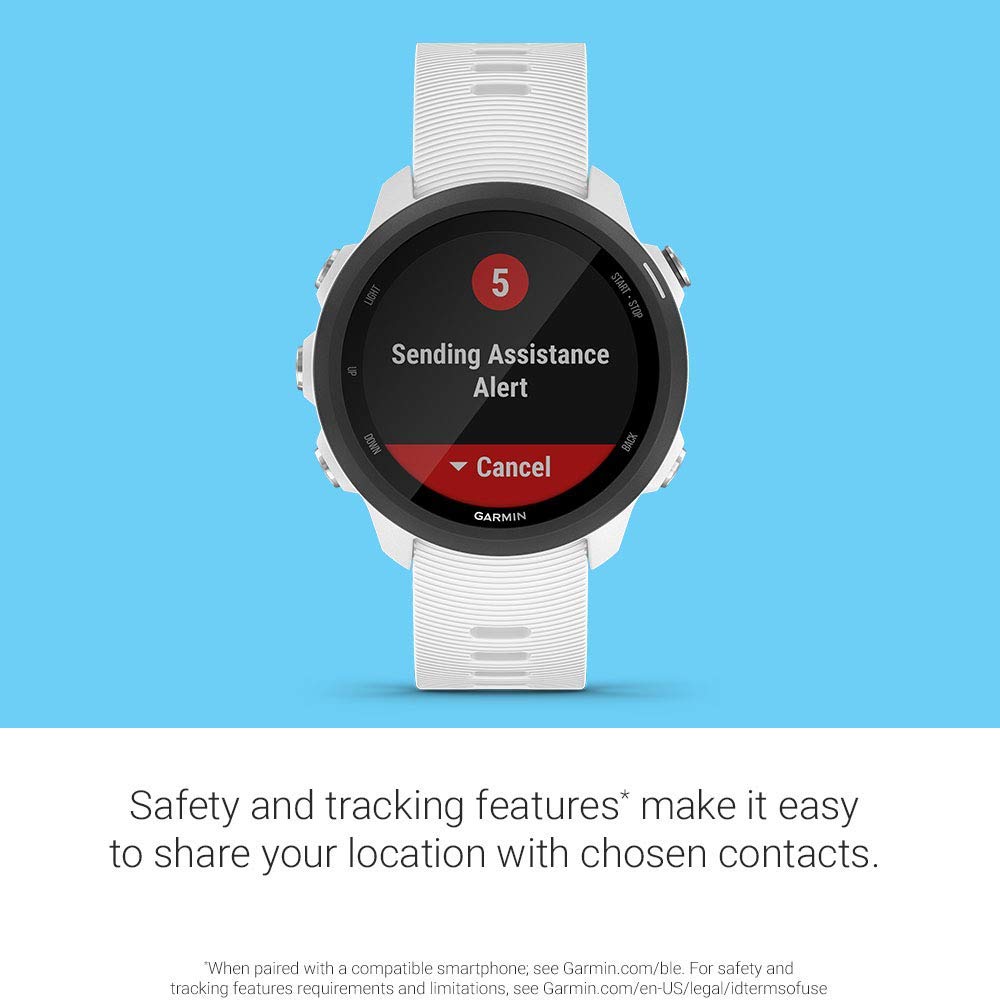 Garmin - Forerunner 245 Music GPS Smartwatch 30mm Fiber-Reinforced Polymer white - 010-02120-21 - Image 3