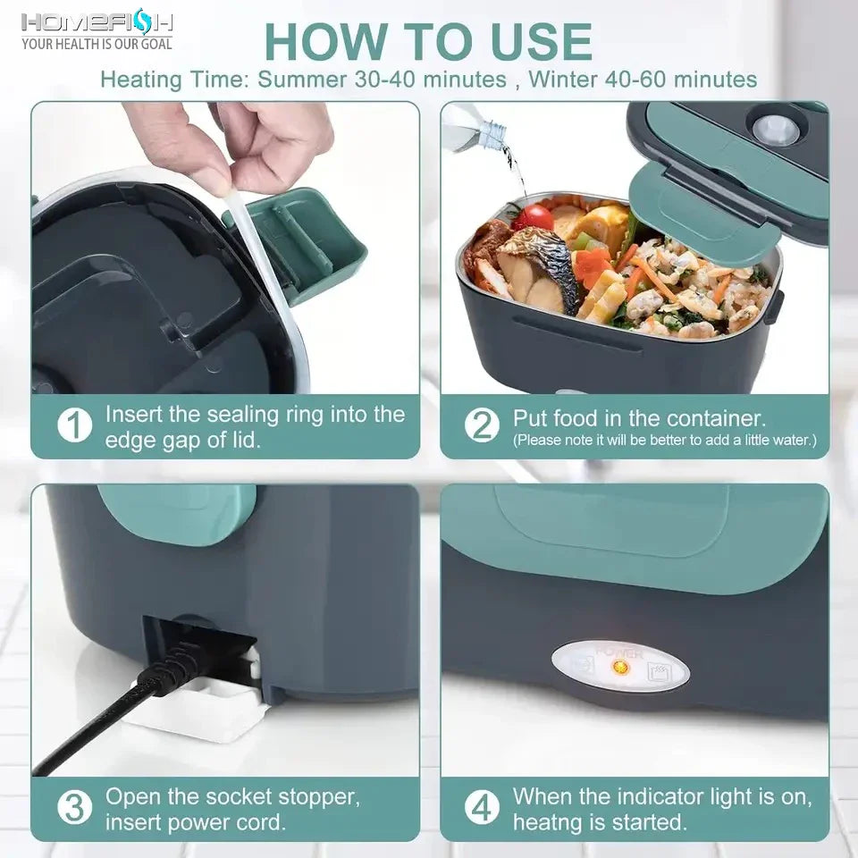 Heated Lunch Box (Perfect for Back to School)