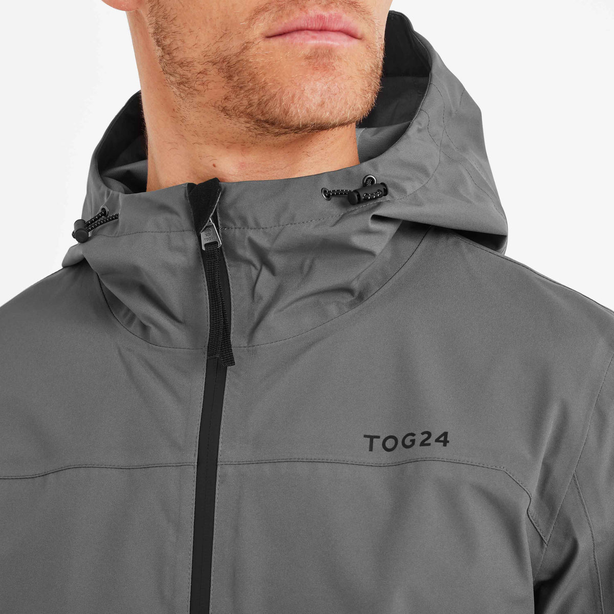 Bowston Mens Performance Waterproof Jacket - Soot Grey - Image 5