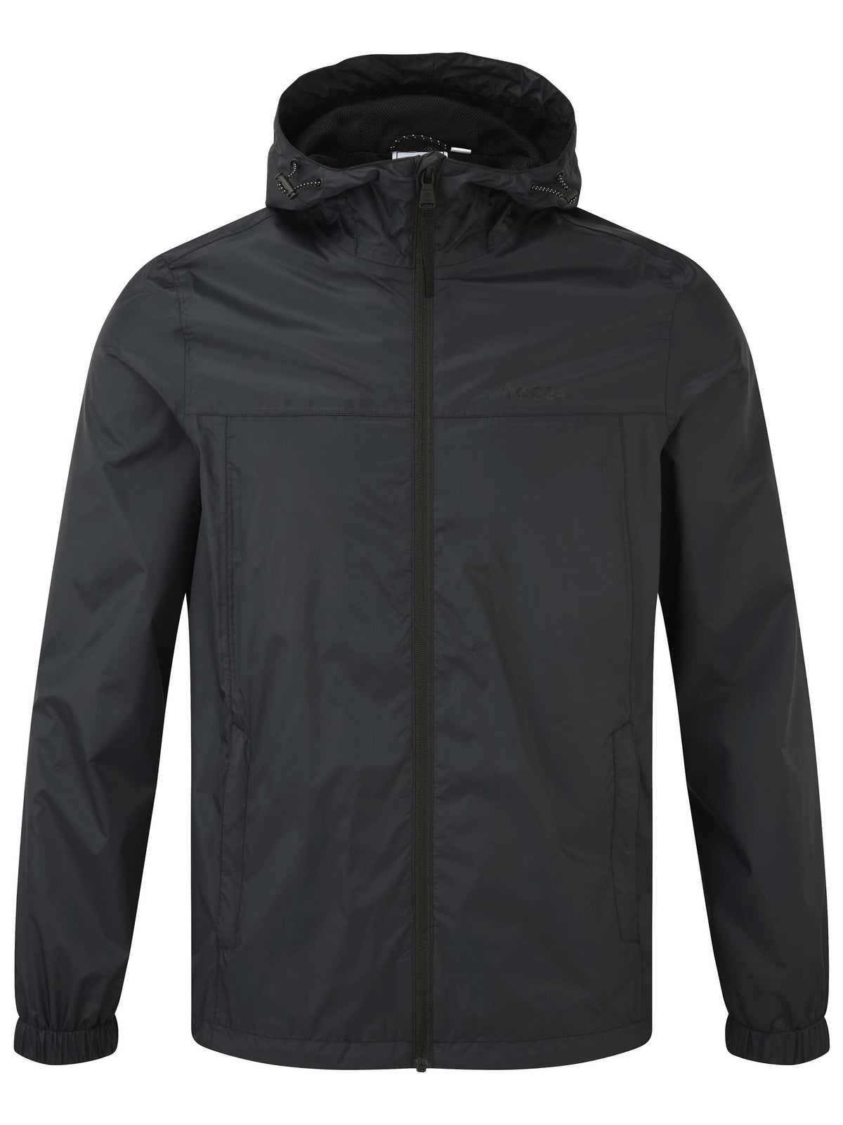 Craven Mens Waterproof Packaway Jacket - Black - Image 8