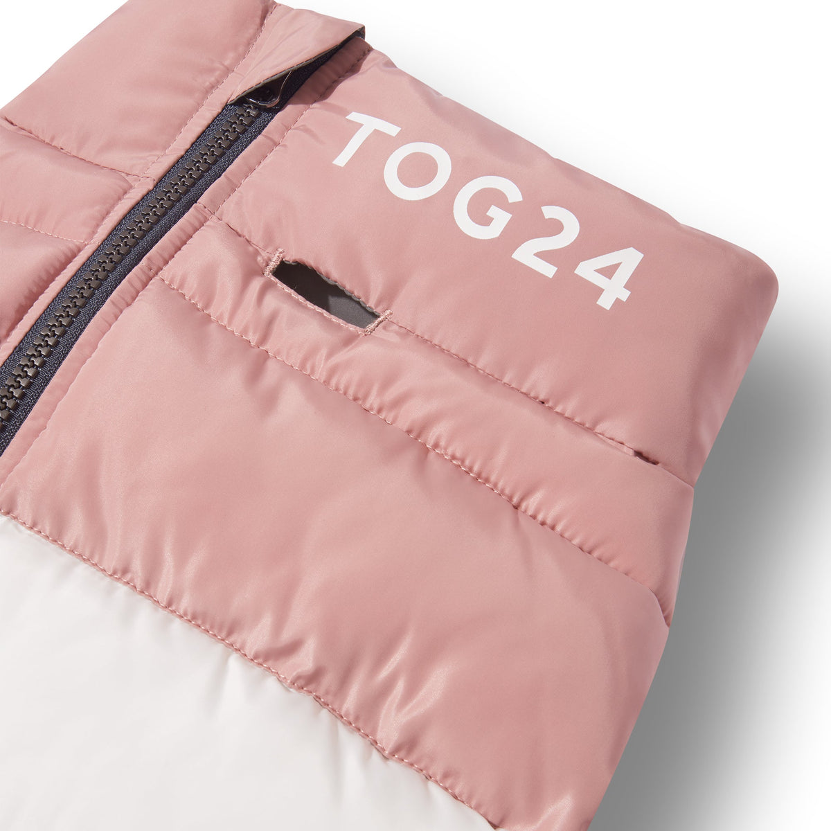 Fetch Padded Dog Coat L - Faded Pink/Ice Grey/Washed Blue - Image 4